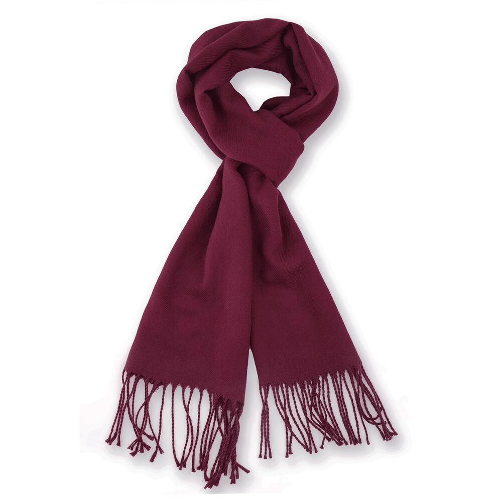 8765 Burgundy Scarf , Winter warm Lightweight Neck Warm Long Scarf US-NEW